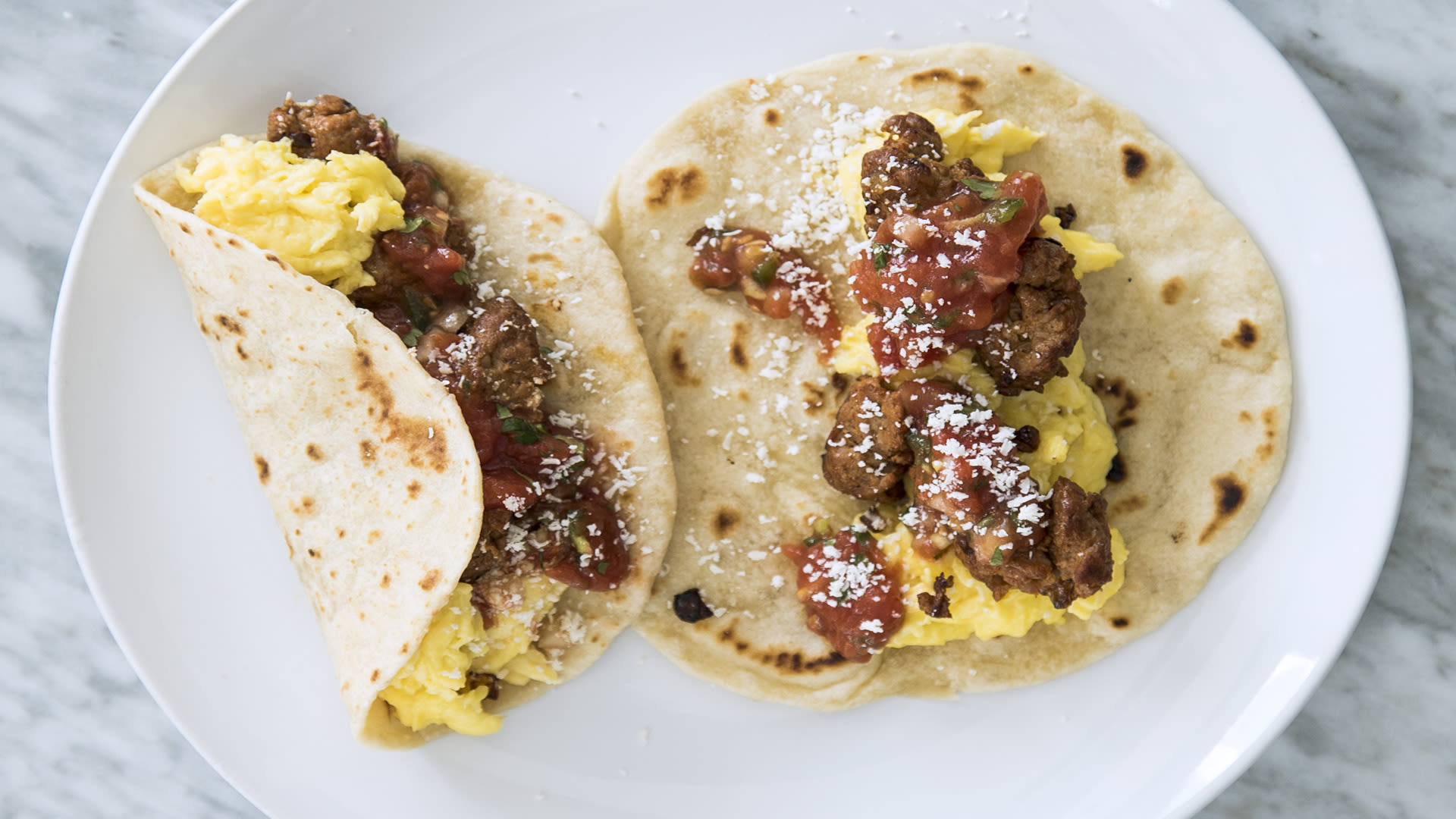 Watch How to Make Sausage and Egg Breakfast Tacos Bon Appétit