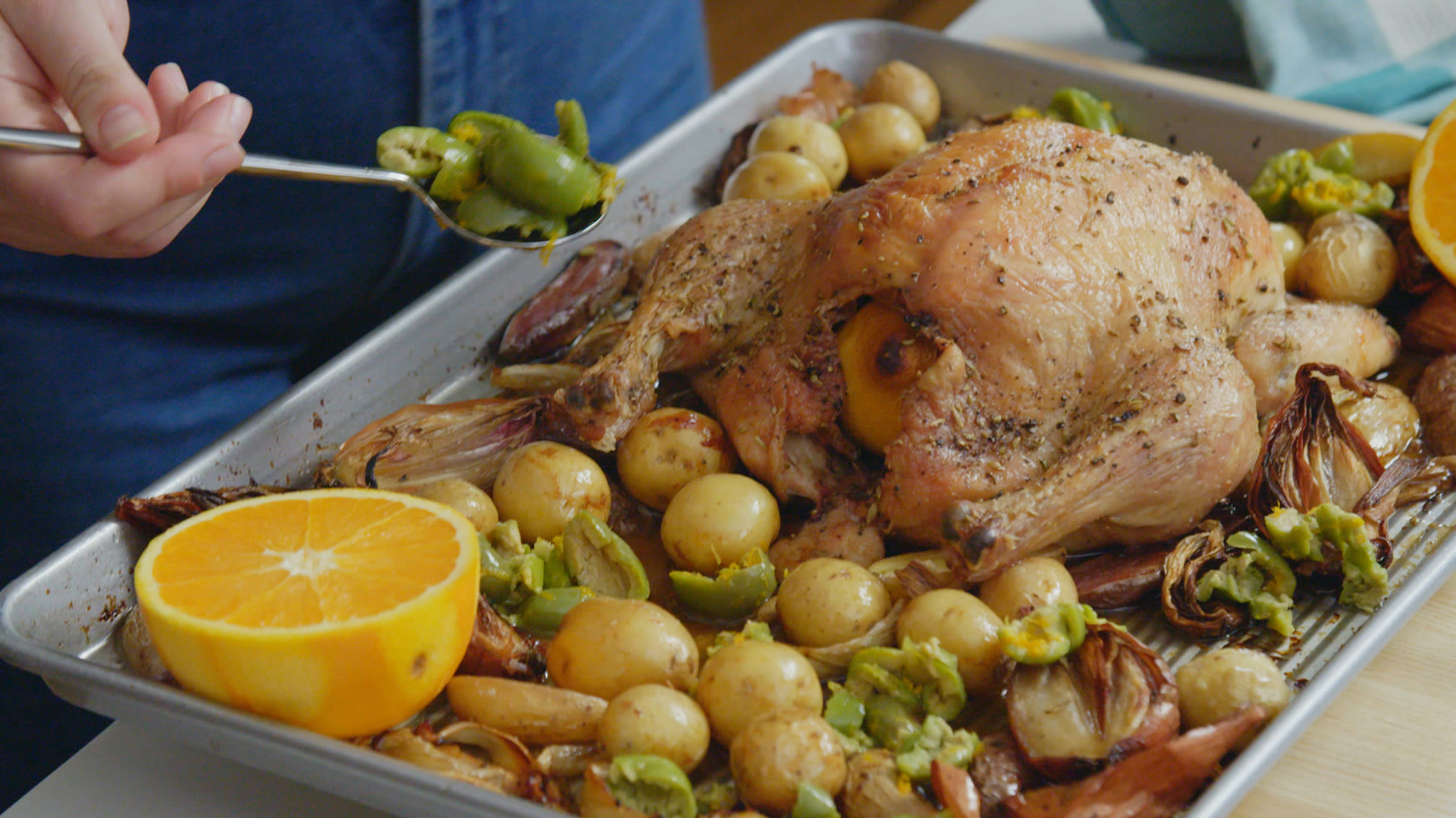 Watch Roast Chicken with Fennel and Olives | Effortless Entertaining ...