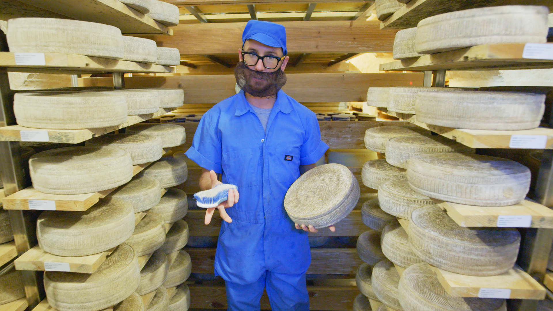 Watch There's 22,000 Pounds of Cheese in a Tunnel in