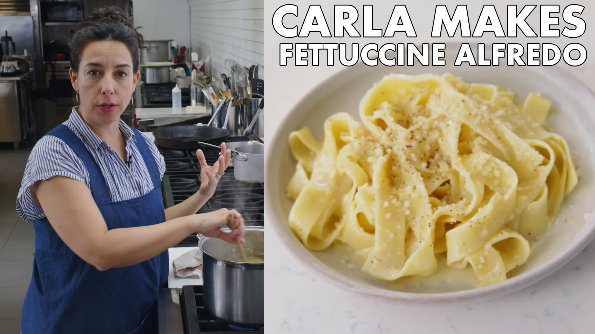 Watch Carla Makes BA's Best Fettuccine Alfredo From the Test Kitchen