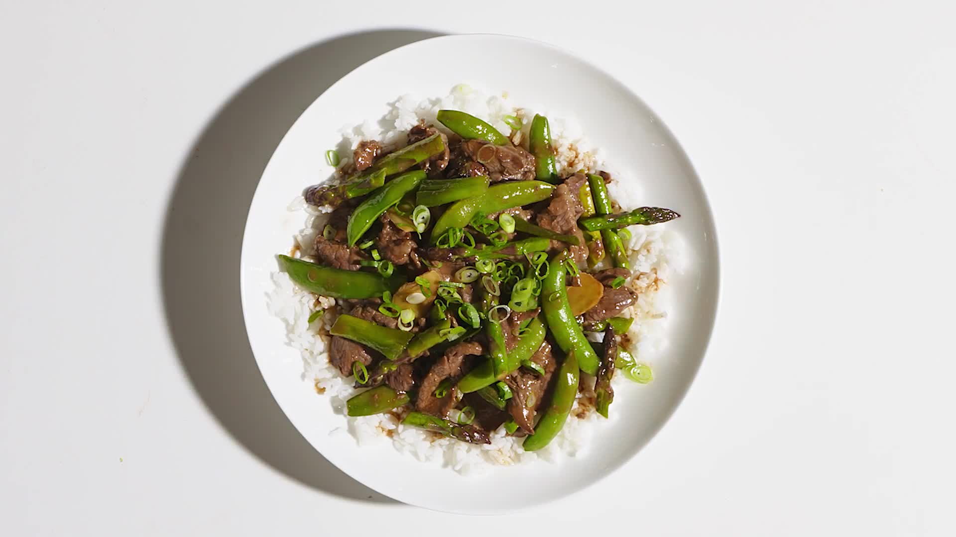Watch Beef, Snap Pea, and Asparagus StirFry Bon Appétit
