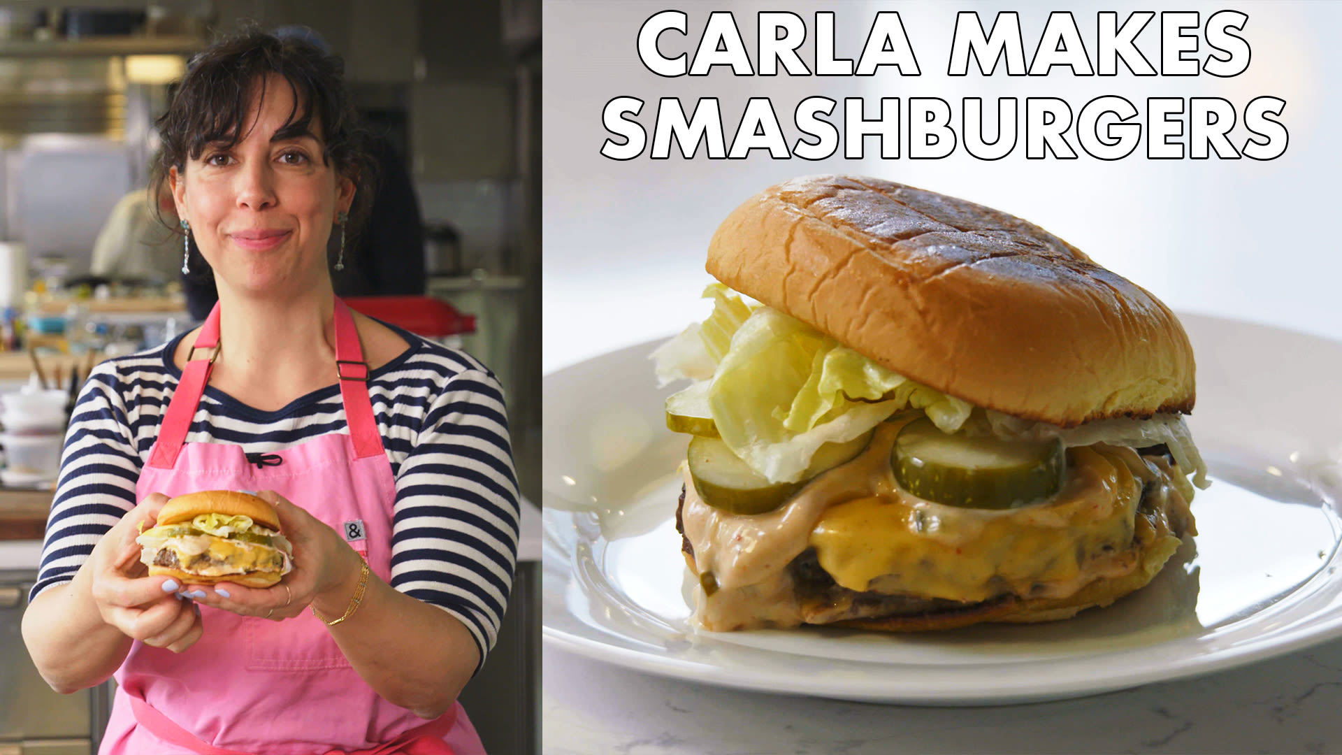 Smash Burgers With Garlic Butter Buns