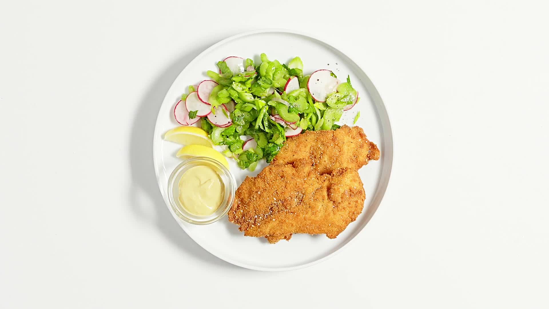 Watch Chicken Schnitzel with Raw Salad Bon Appétit