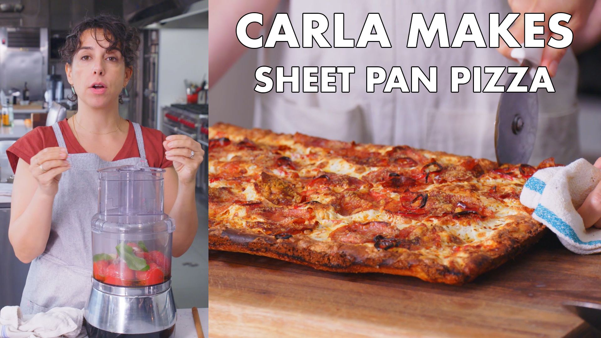 Watch Carla Makes Sheet Pan Pizza, From the Test Kitchen