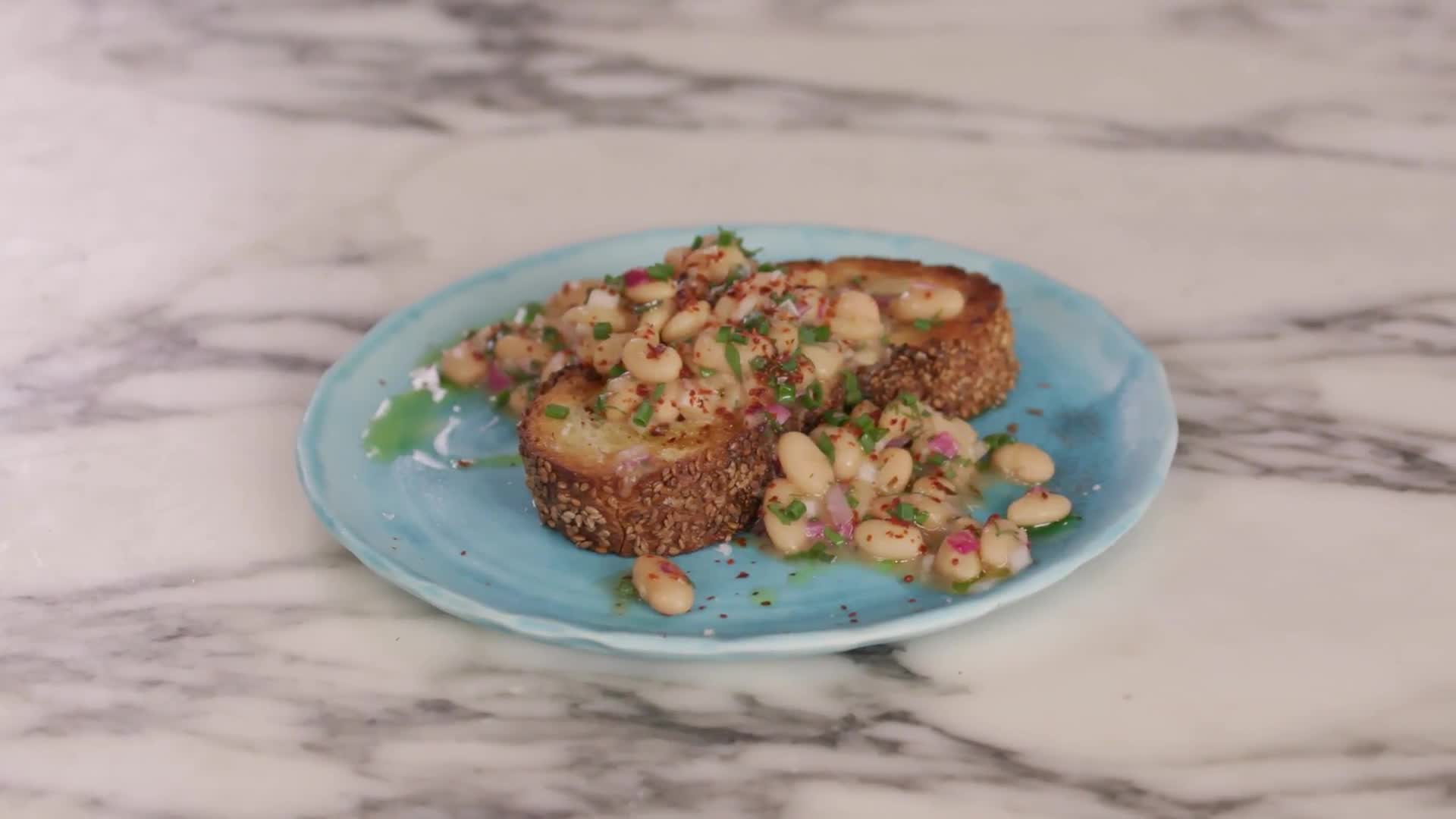 Watch White Chili Bean Toast Bon Appétit