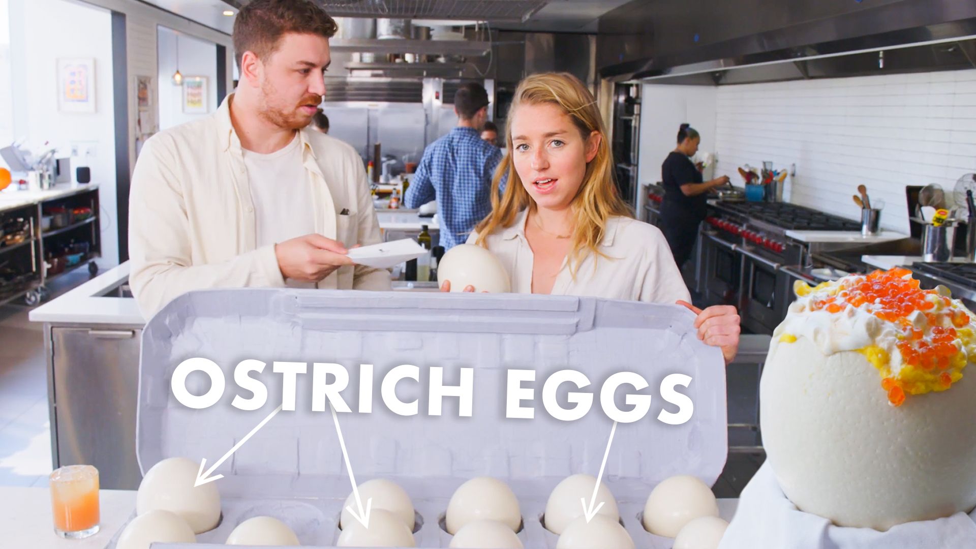 Ostrich Egg Taste Test