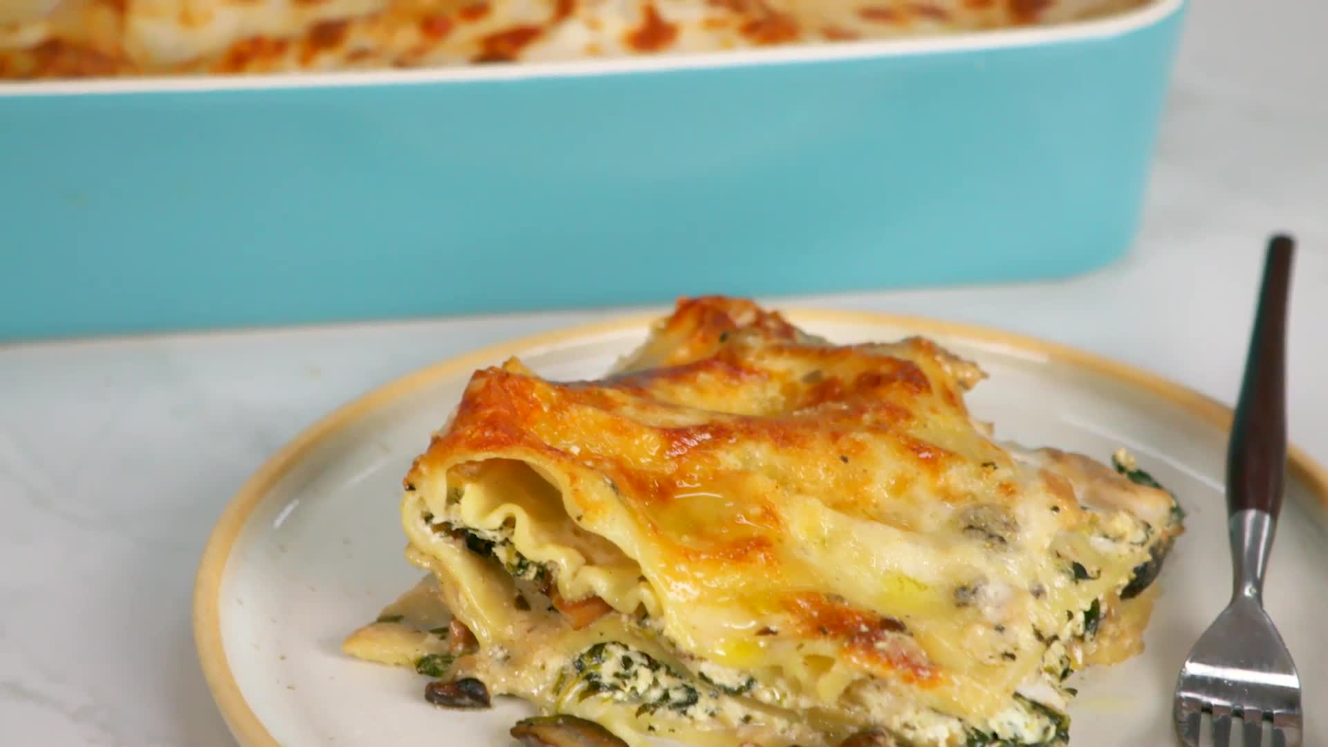 Watch Creamy Mushroom & Spinach Lasagna Bon Appétit