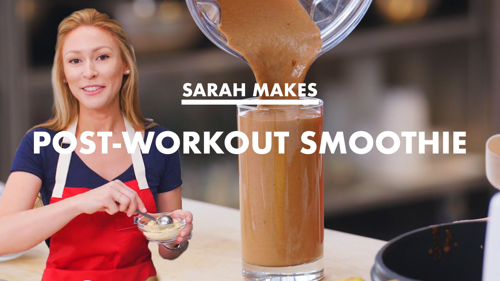 Watch Sarah Makes A Post-Workout Smoothie