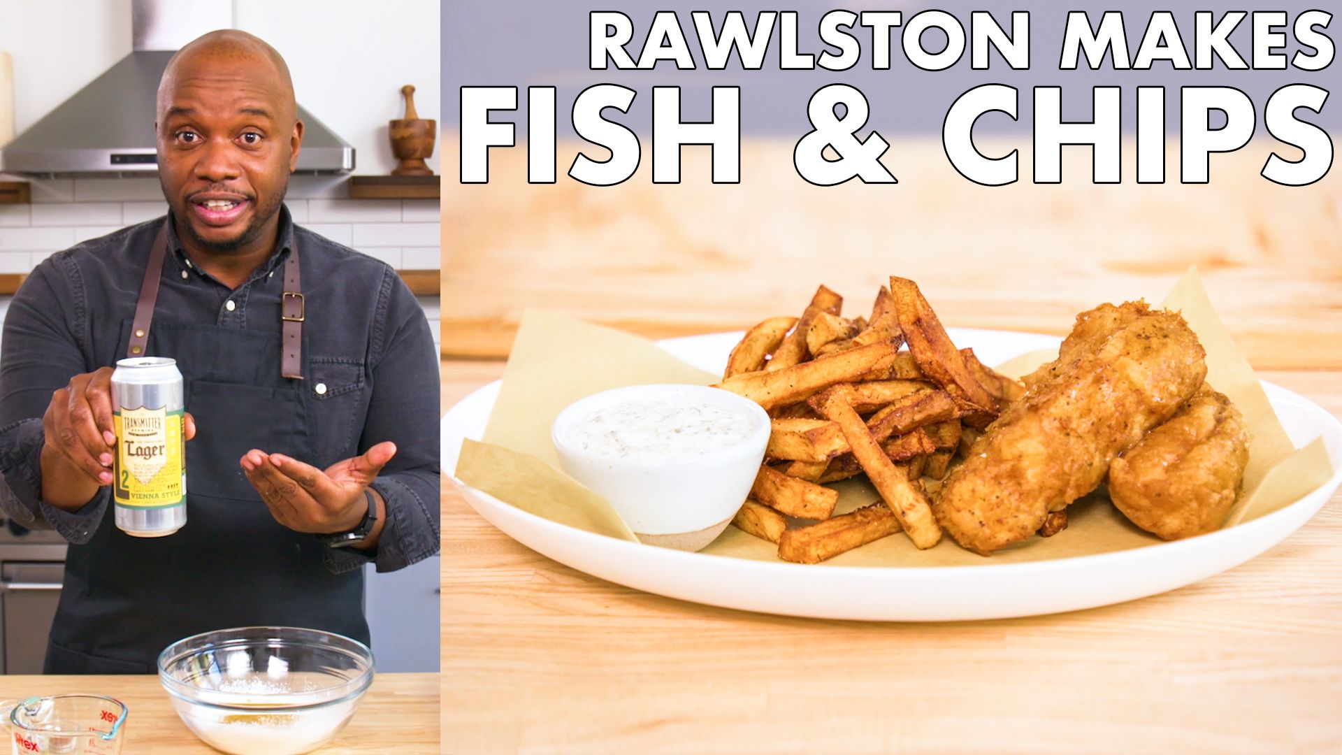 Watch Rawlston Makes Fish And Chips, From the Home Kitchen