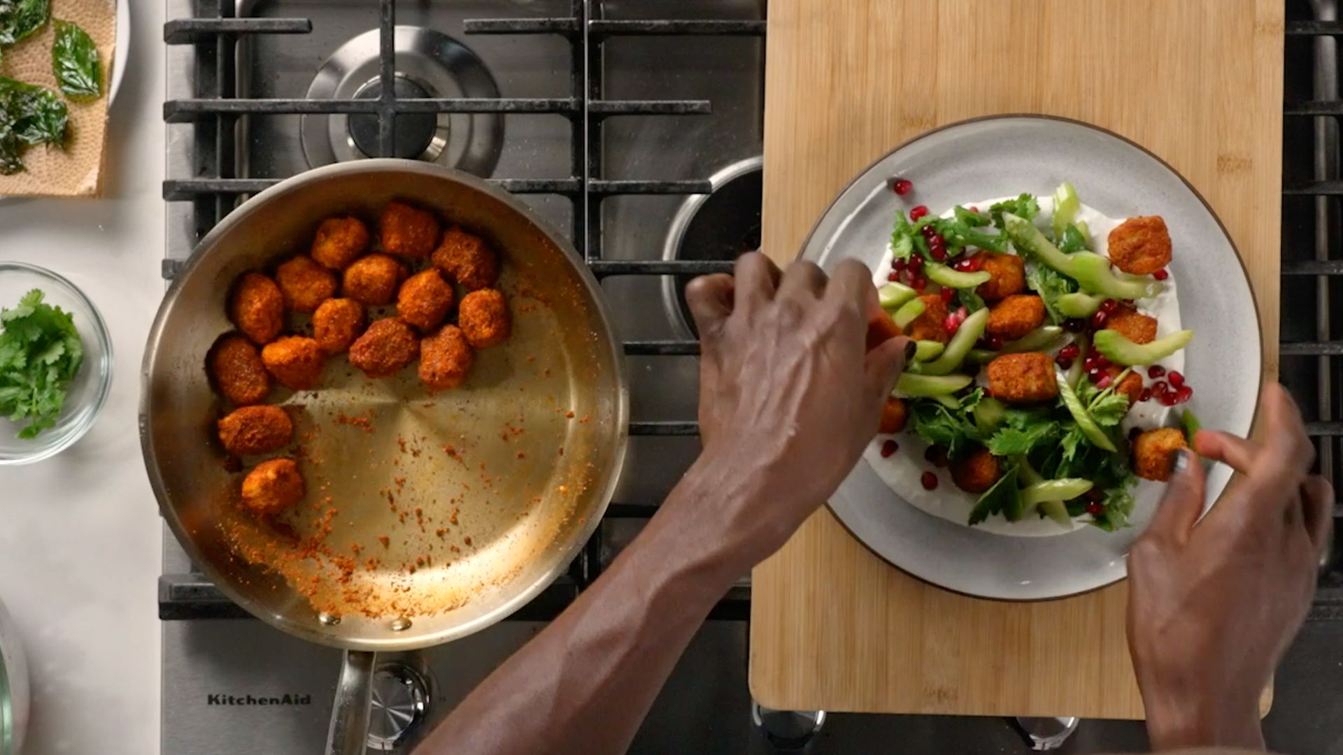 Watch My Favorite Meal MoroccanSpiced Popcorn Chick'n with Herbs