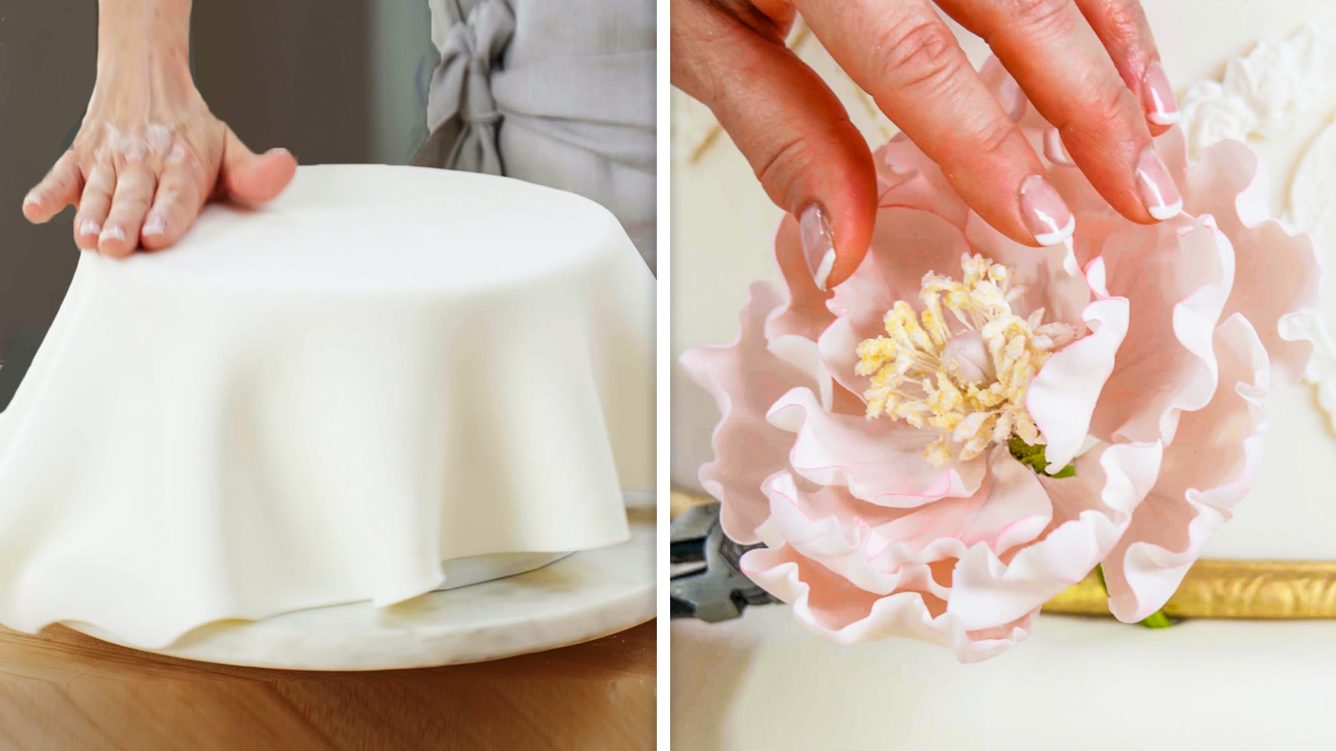 Watch How a Sugar Artist Crafts a 5-Tier Wedding Cake | Handcrafted