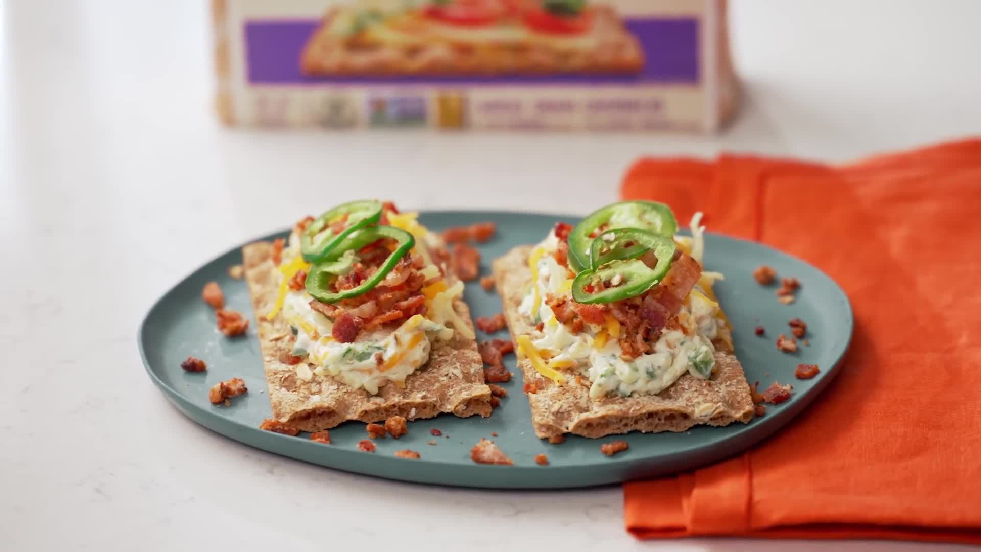 Watch Jalapeño Popper Crispbreads Bon Appétit