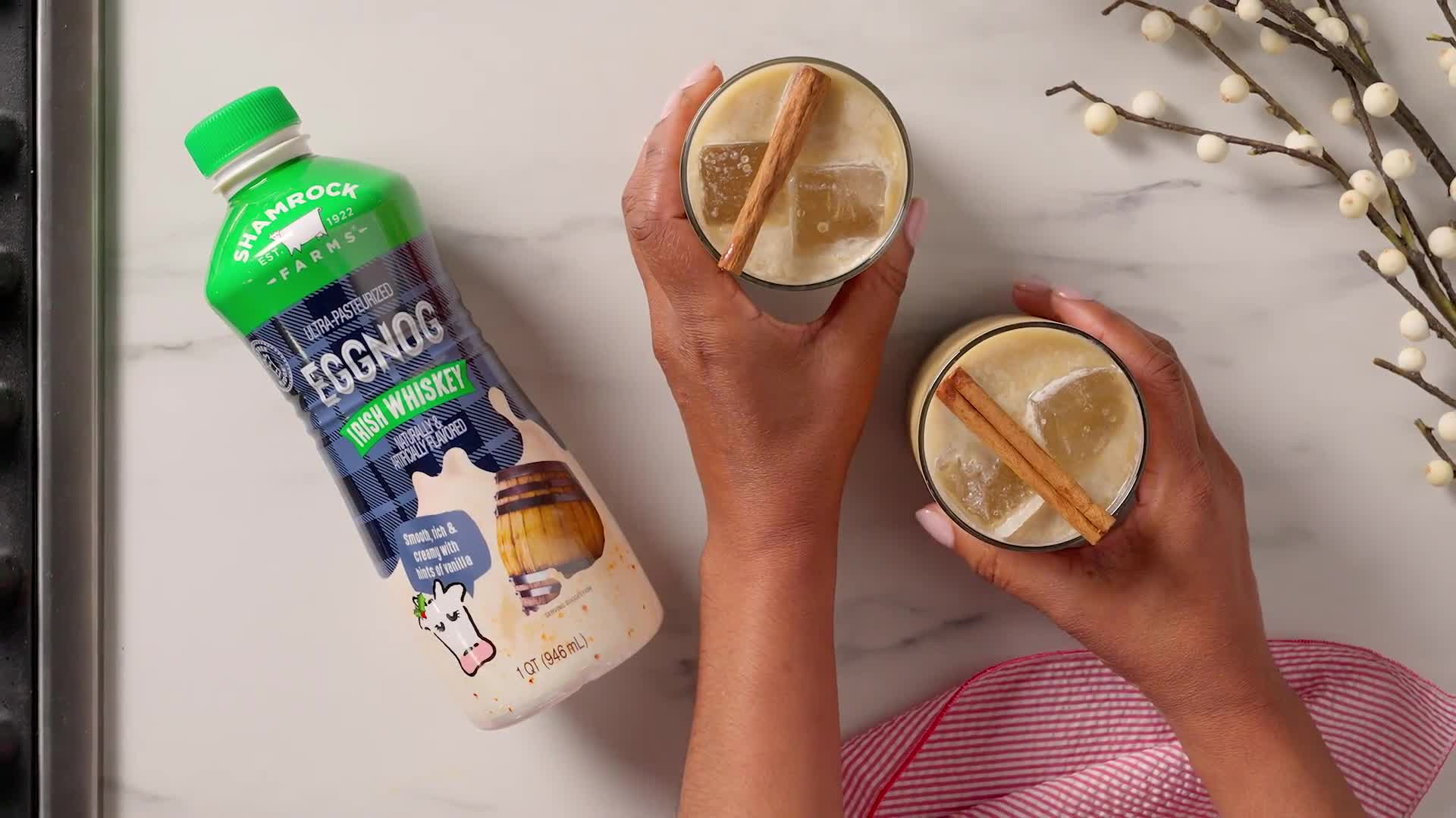 Watch Spiced Whiskey Eggnog Bon Appétit