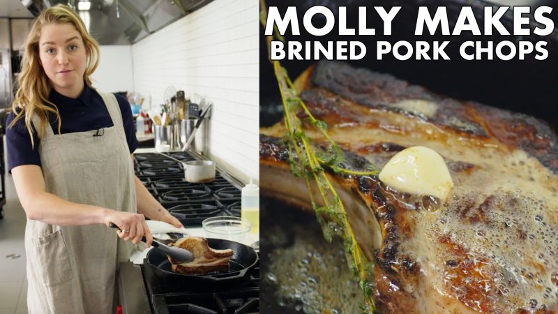 Watch From The Test Kitchen Pan Roasted Brined Pork Chop Bon Appetit Video Cne Bonappetit Com Bon Appetit
