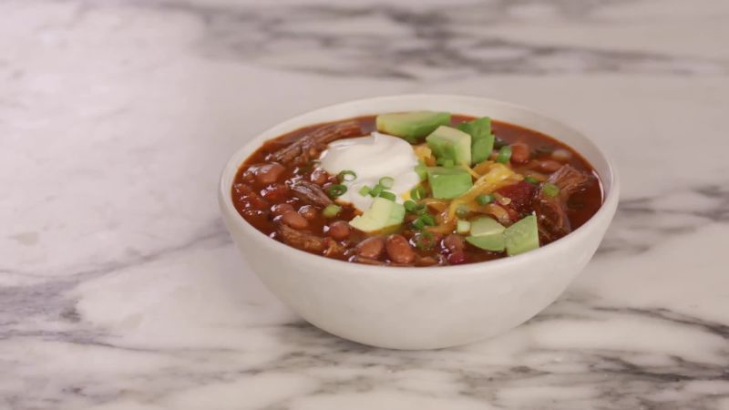 Watch Fireside Brisket Chili Bon Appetit Video Cne Bonappetit Com Bon Appetit