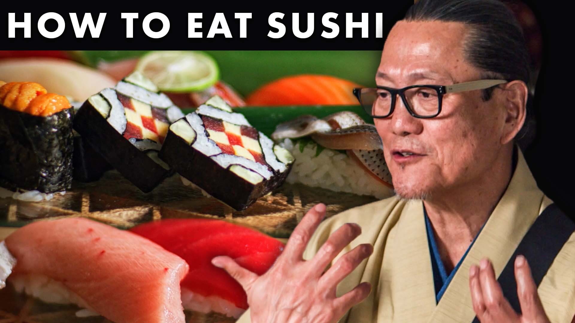 Watch Iron Chef Masaharu Morimoto Teaches You How To Eat Sushi Condé