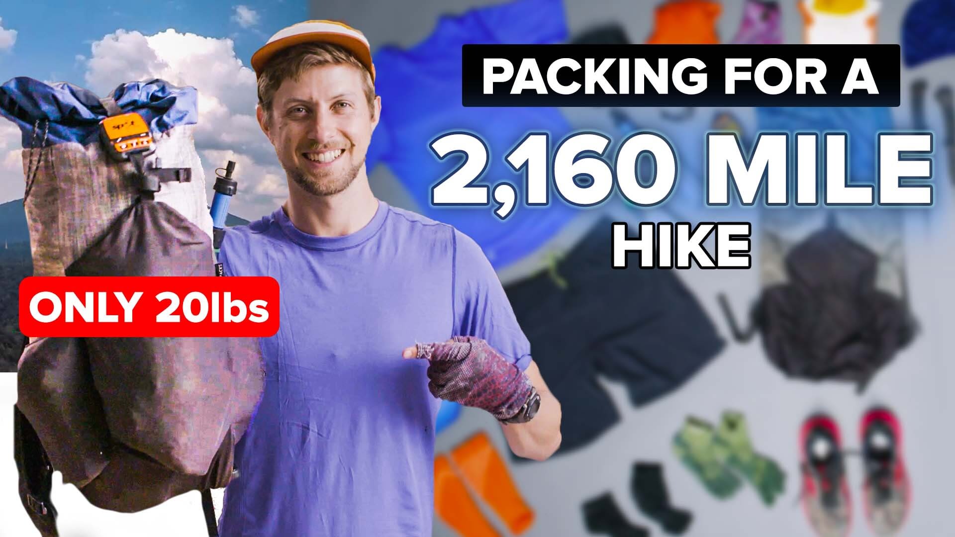 Watch Everything This Ultralight Backpacker Took on a 2,160-Mile Hike, The  Future of Travel