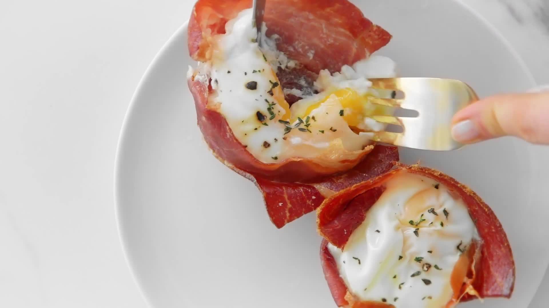 Watch How to Make Prosciutto Egg Baskets Epicurious