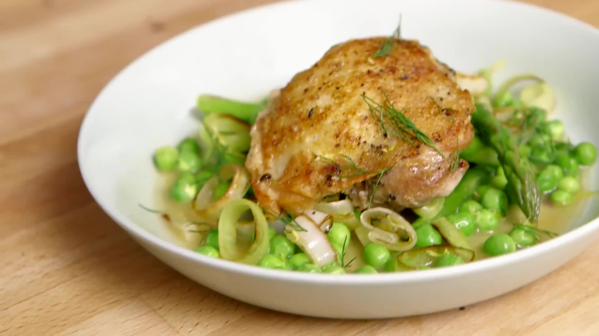 Watch How to Make a Spring Chicken Dinner | Epicurious