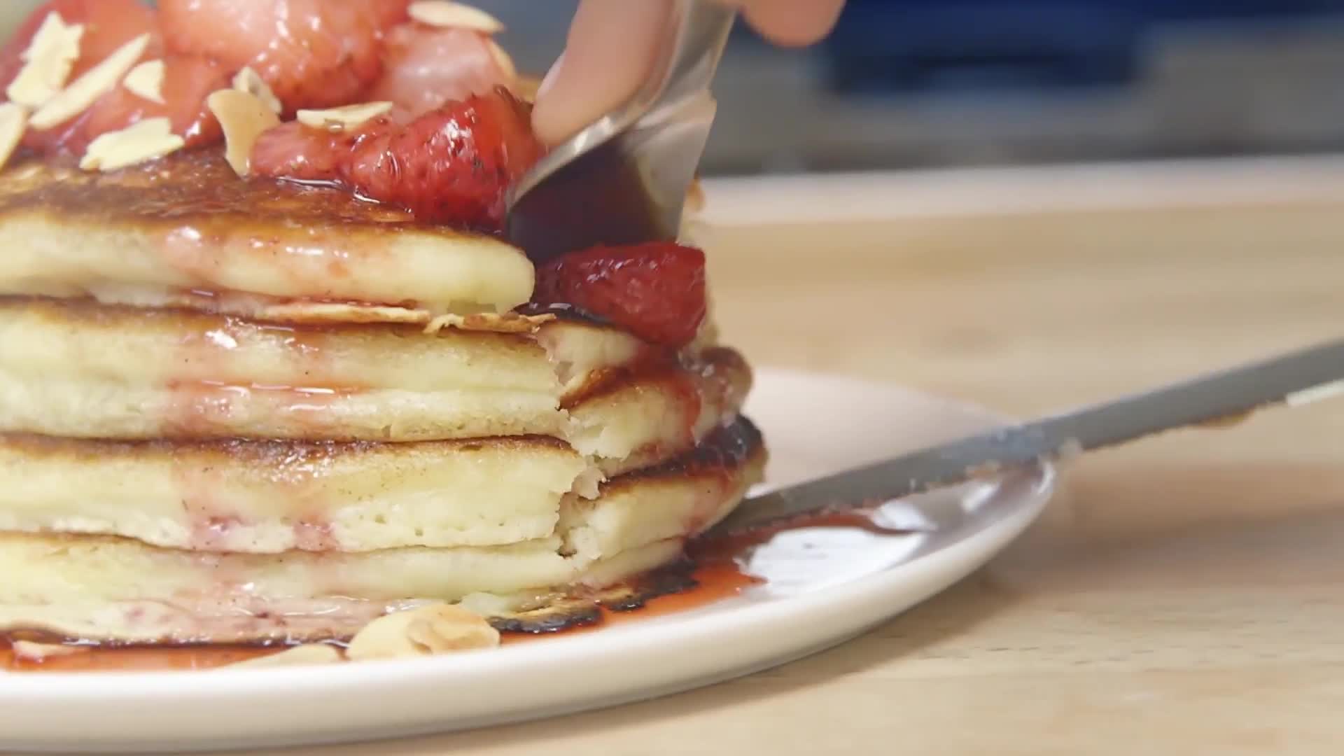 Watch How to Make Perfect Strawberry Pancakes Epicurious