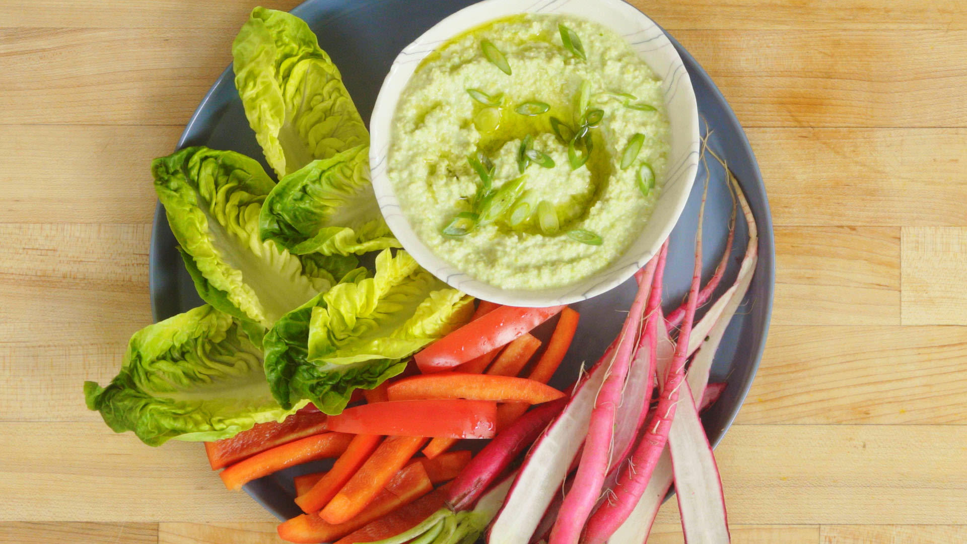 Watch How to Make Edamame Hummus With Miso and Scallions Epicurious