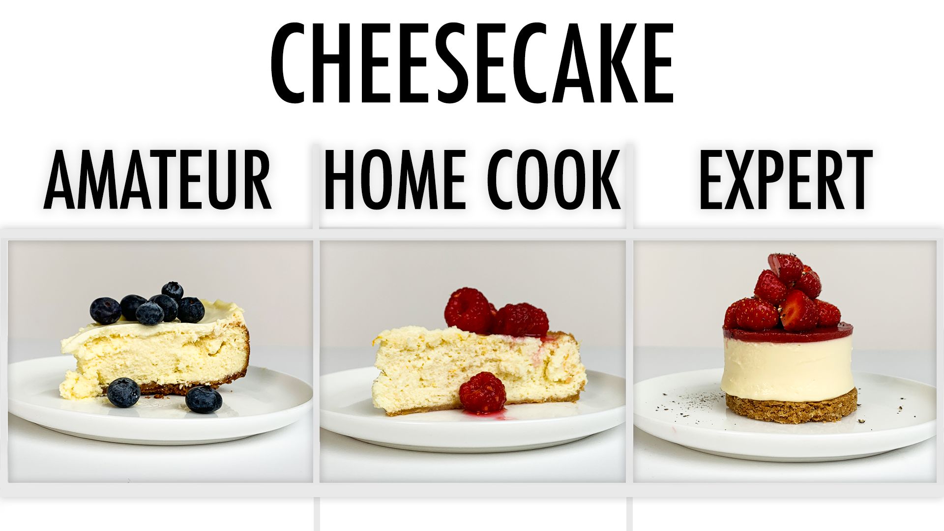 Watch 4 Levels of Cheesecake Amateur to Food Scientist 4 Levels Epicurious
