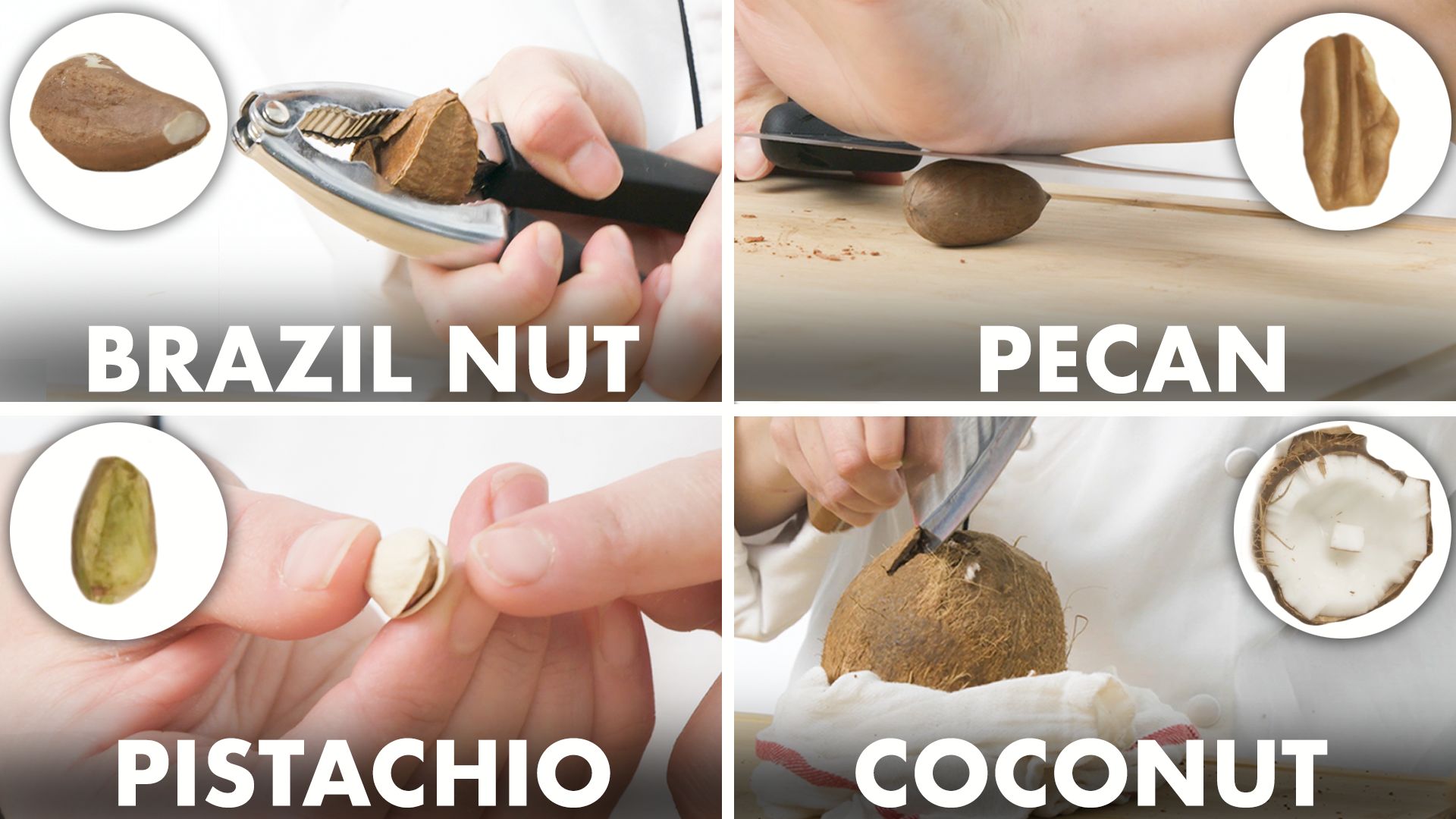 How To Crack Pecans Without Nutcracker Watch How To Crack Every Nut | Method Mastery | Epicurious