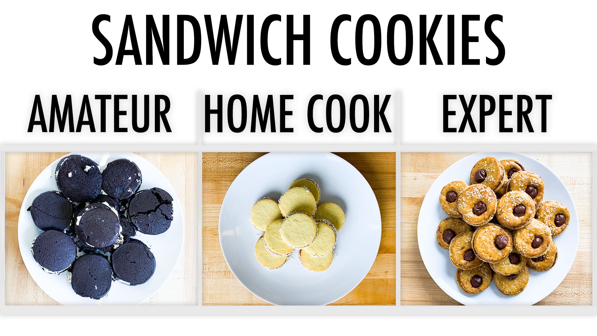 4 Levels of Sandwich Cookies Amateur to Food Scientist picture