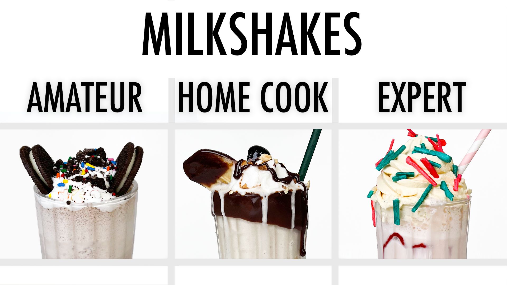 4 Levels of Milkshakes Amateur to Food Scientist