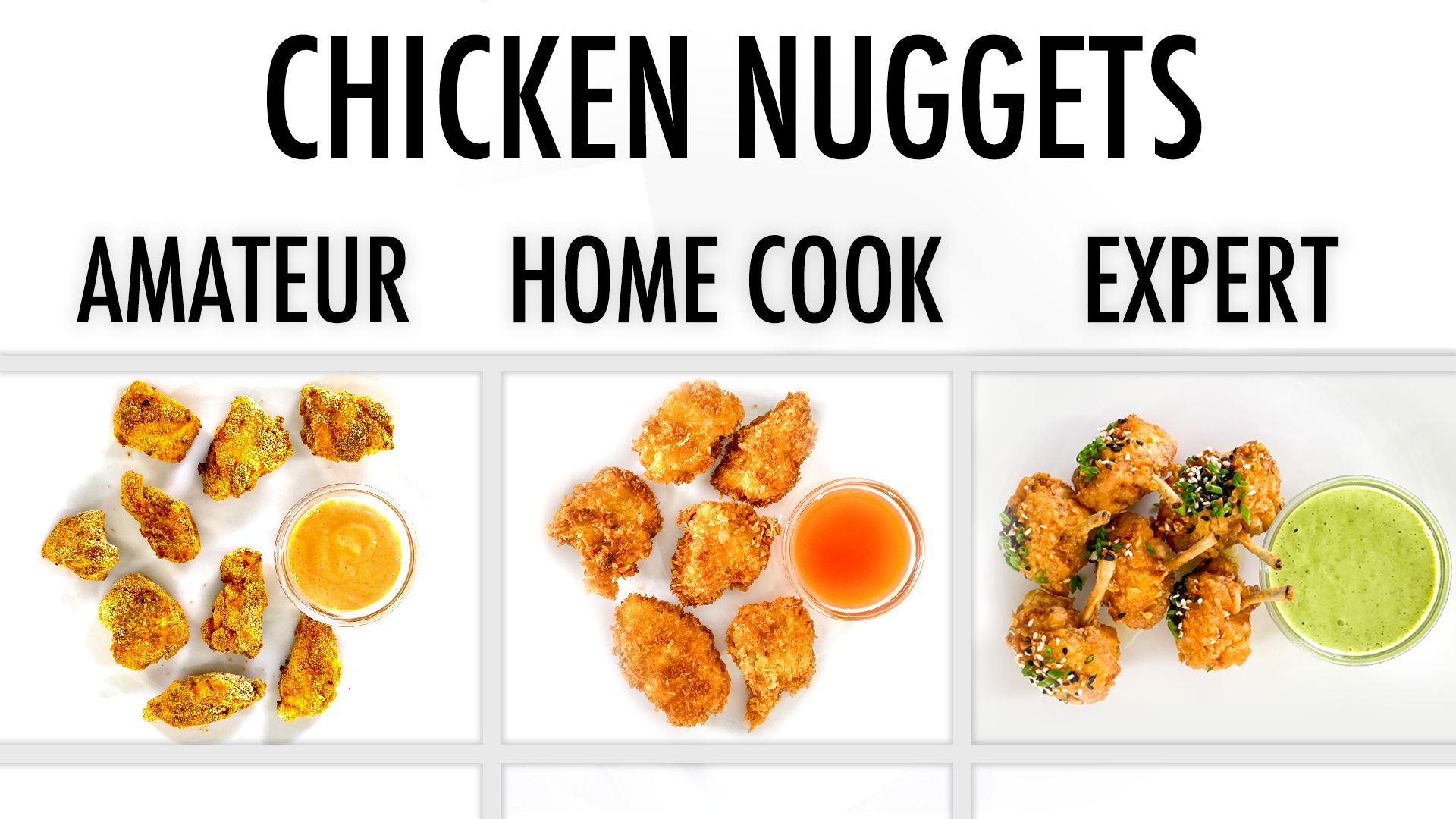 Watch 4 Levels of Chicken Nuggets Amateur to Food Scientist 4 Levels