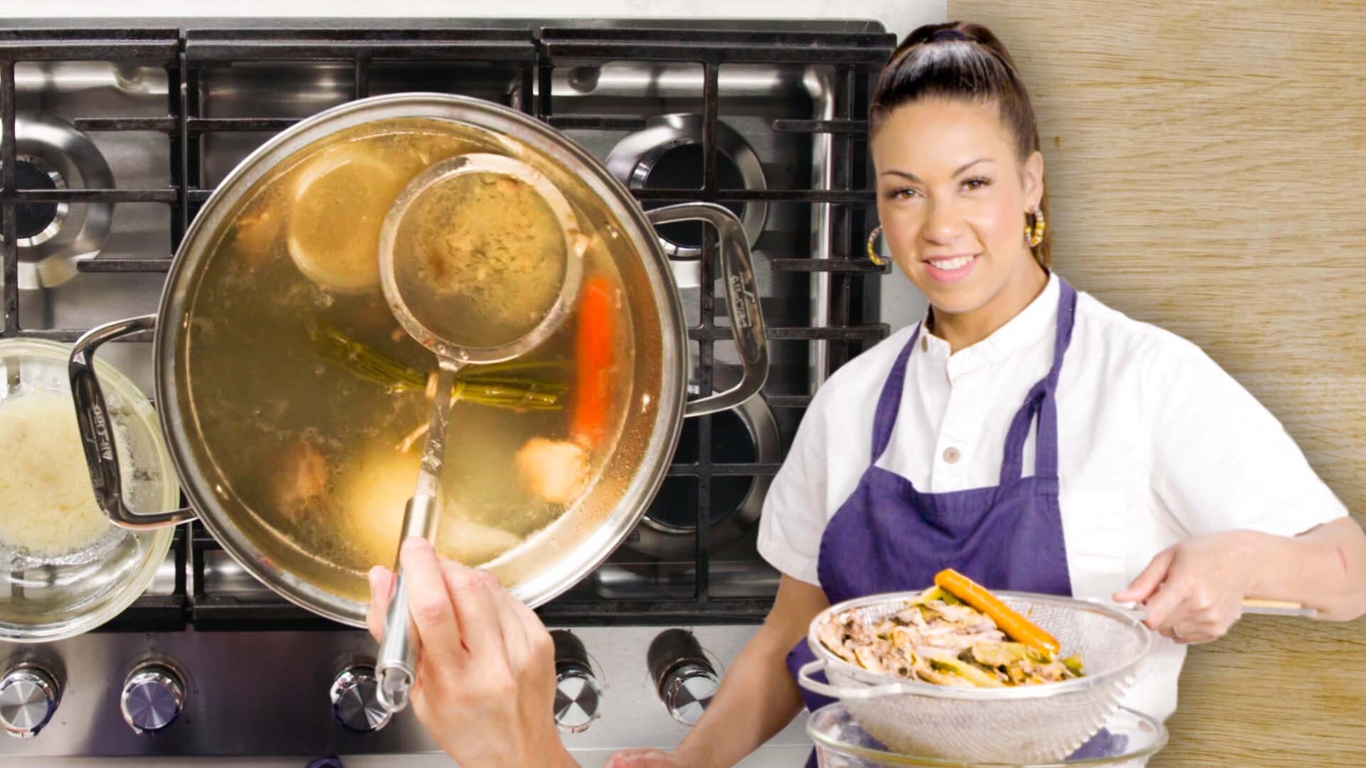 Watch The Best Way To Make Chicken Stock Epicurious 101 Epicurious