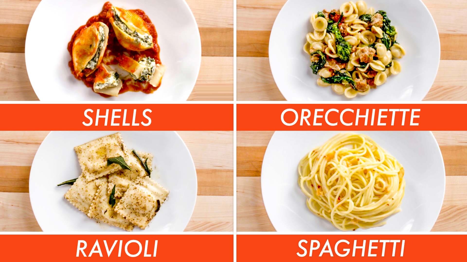 A guide to why popular types of pasta and their shape matter