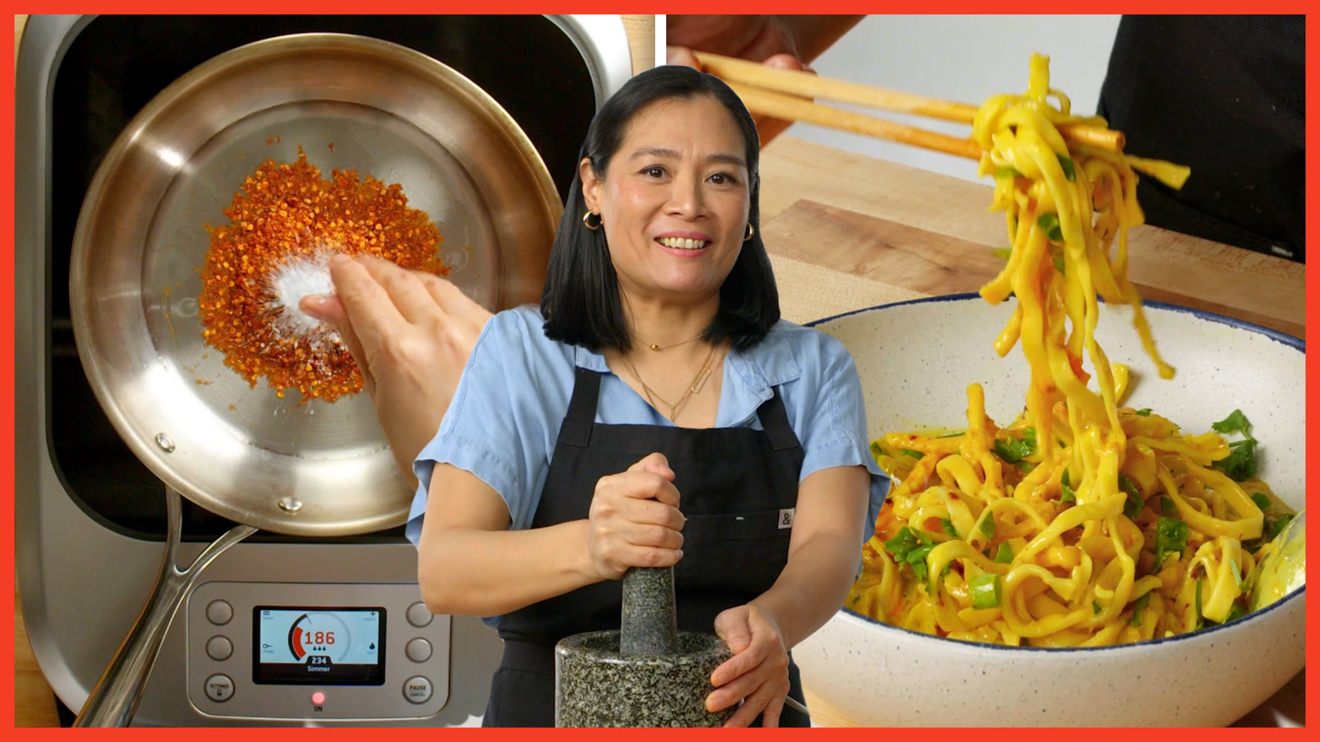How To Make Thai Chili Flakes (Prik Bon)