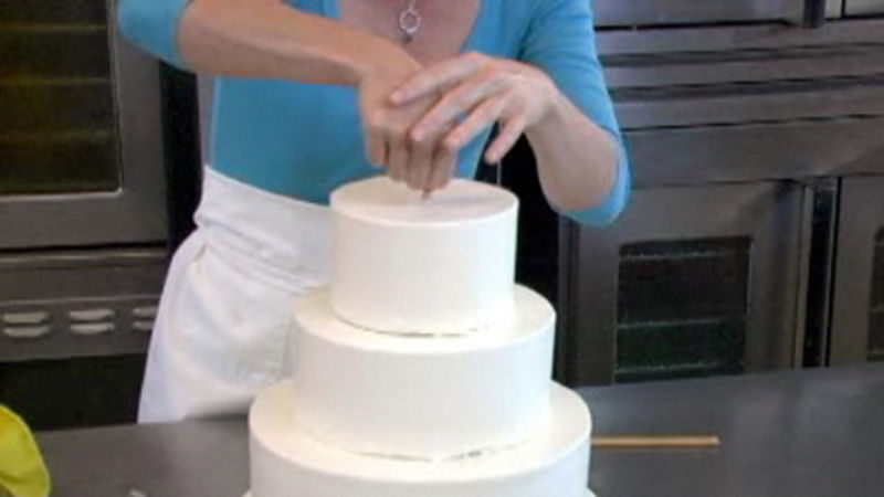 Watch Epicurious Essentials Cooking How Tos How To Assemble A Wedding Cake Epicurious Video Cne Epicurious Com Epicurious Plan which day or days you will bake, make the filling and frosting, and assemble. how to assemble a wedding cake