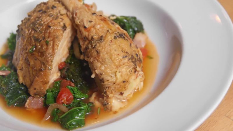 Braised Chicken With Garlic And White Wine Recipe Epicurious Com To the same sauce pan, add the garlic and shallot and cook until soft. braised chicken with garlic and white wine