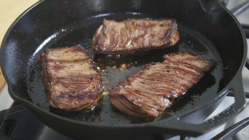 Steak Cooking Chart Pan