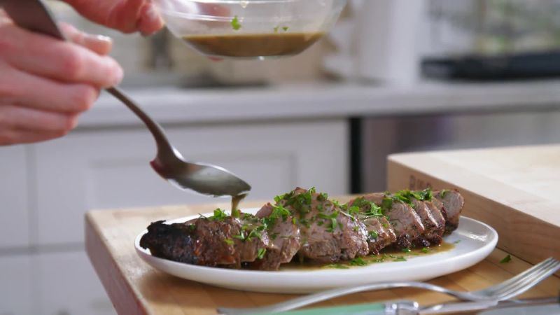 Beef Tenderloin Medallions With Potato Risotto Recipe Epicurious Com