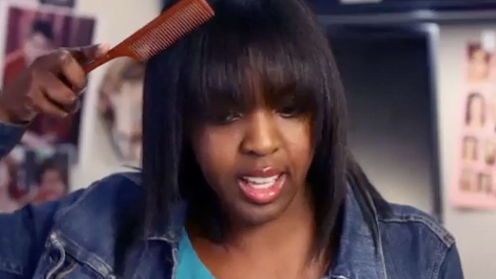 How to hot sale trim your bangs