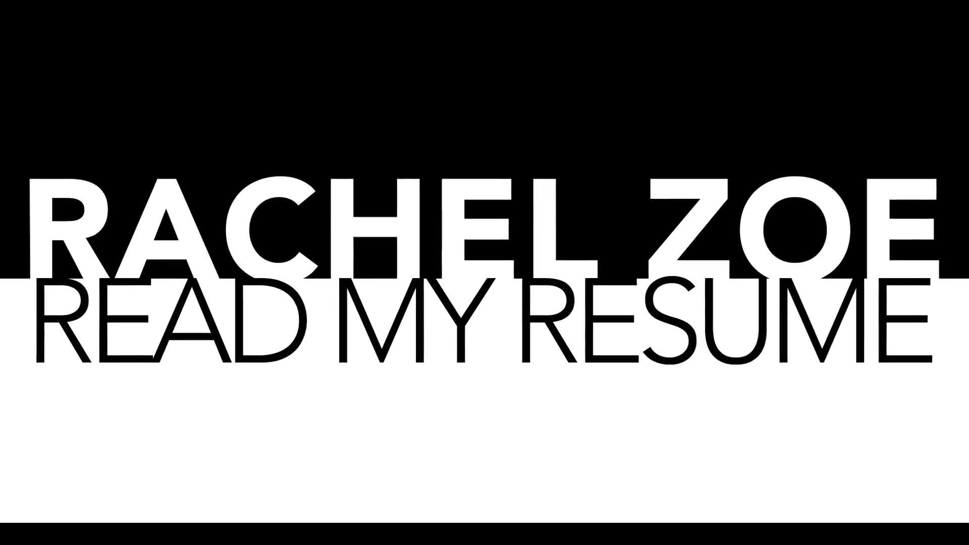 Watch Rachel Zoe read her resume, get inspired