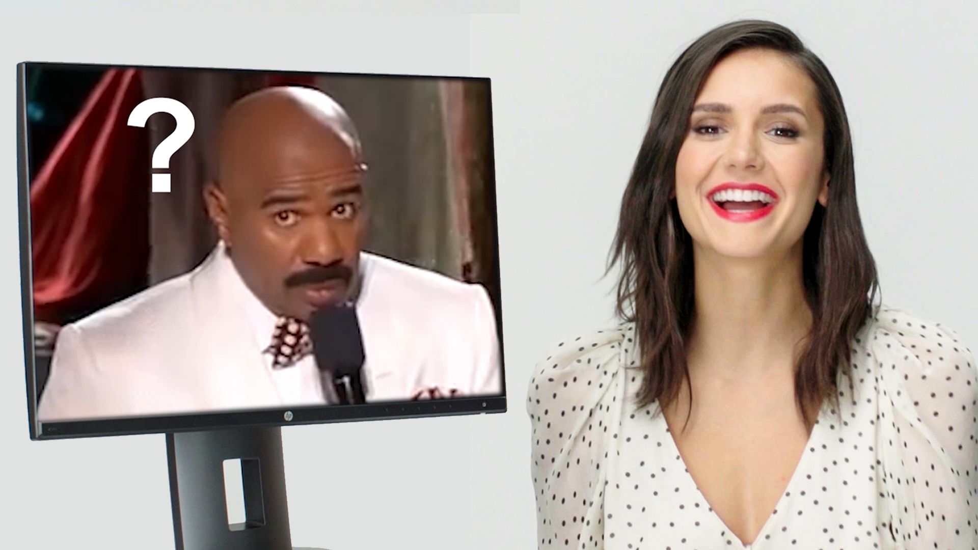 1920px x 1080px - Watch Nina Dobrev Reacts to Iconic Pop Culture Moments | Glamour