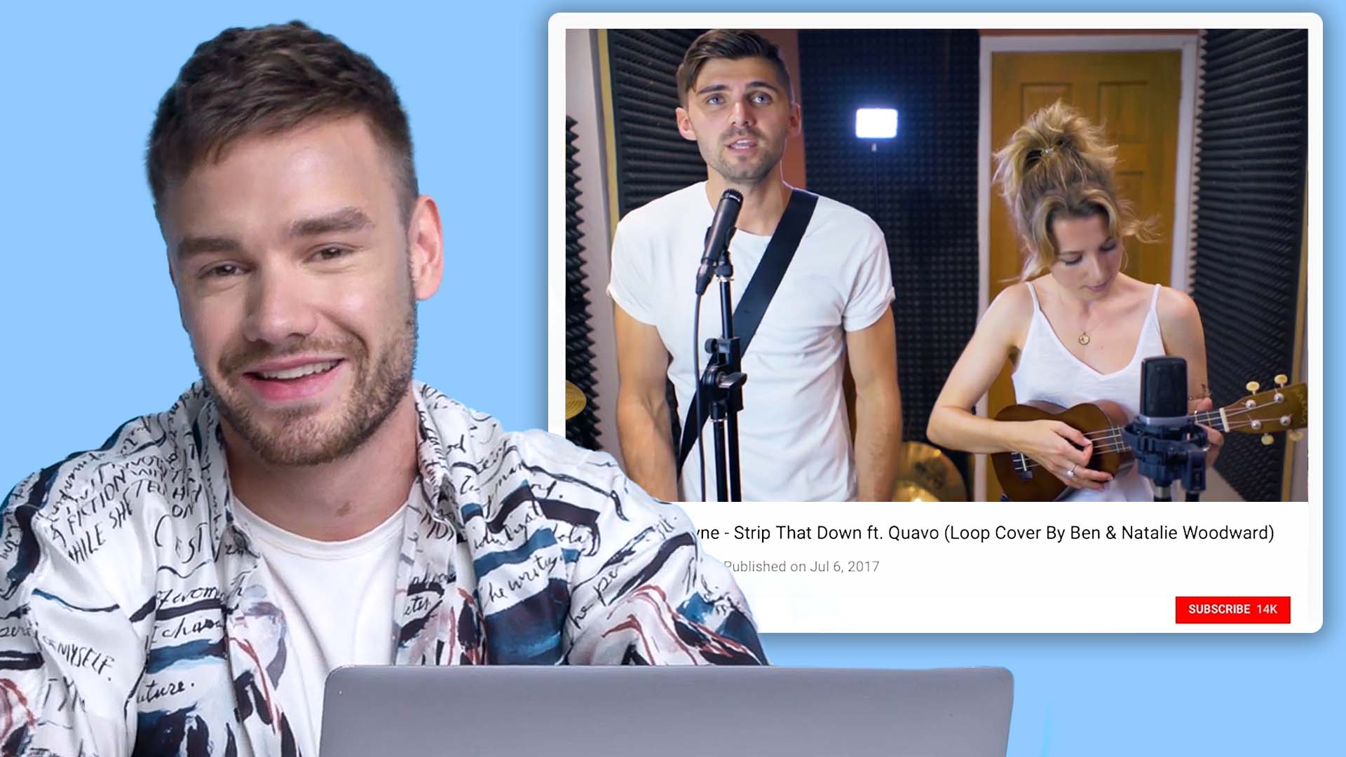 Watch Liam Payne Watches Fan Covers on YouTube You Sang My Song Glamour