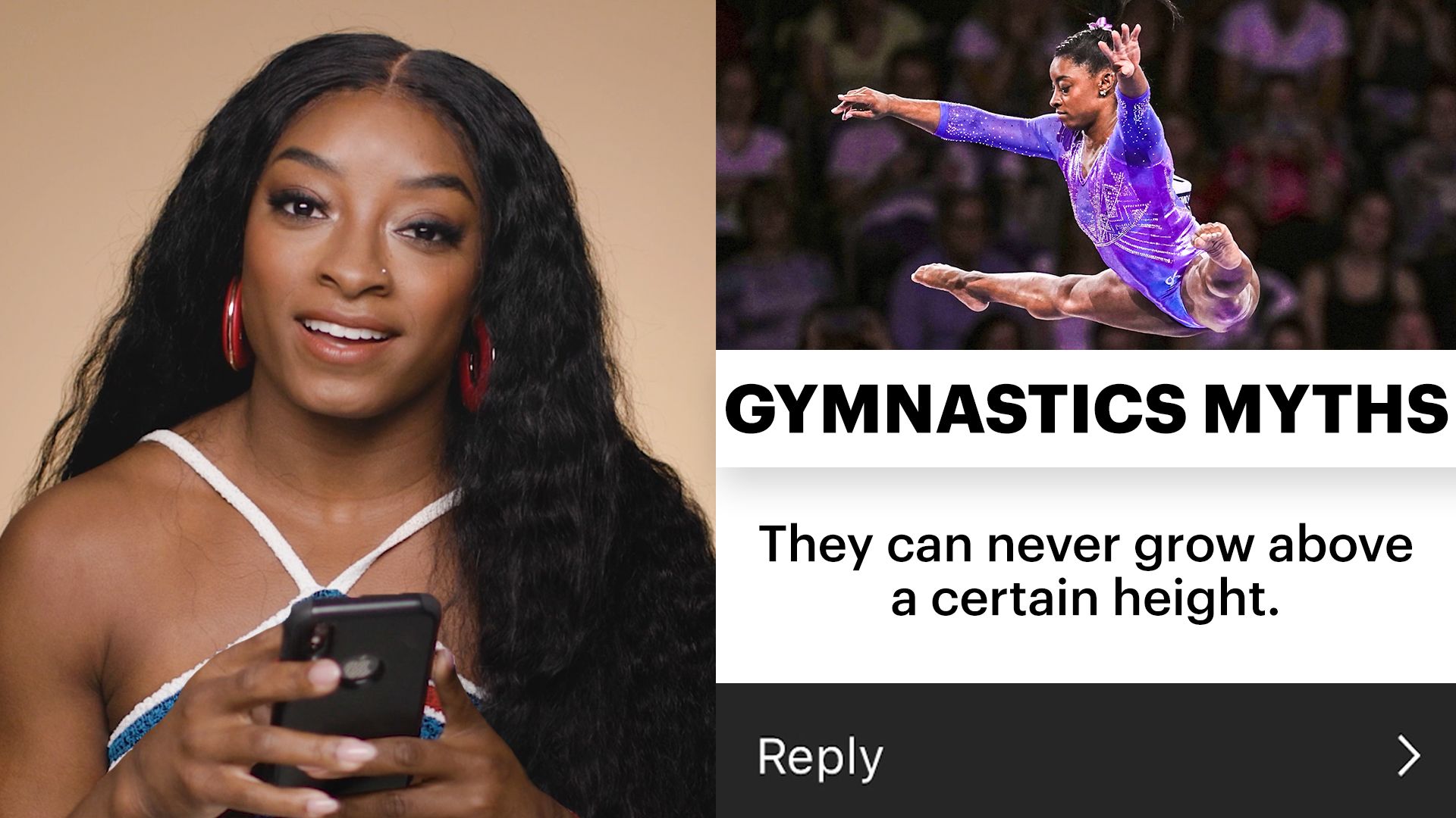 Watch Simone Biles Debunks Every Gymnastics Myth | Glamour