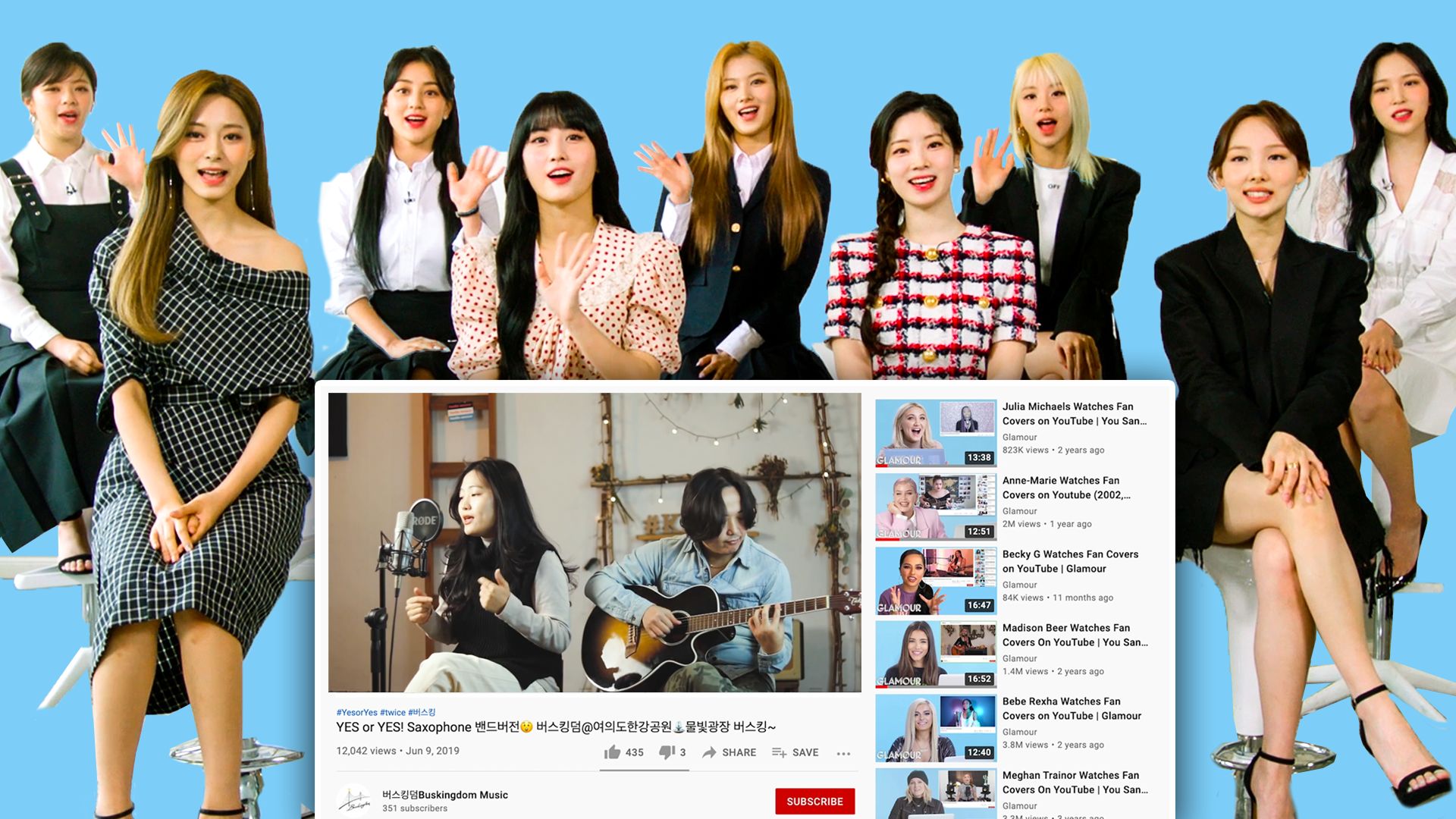 Watch Twice Watches Fan Covers On Youtube You Sang My Song Glamour