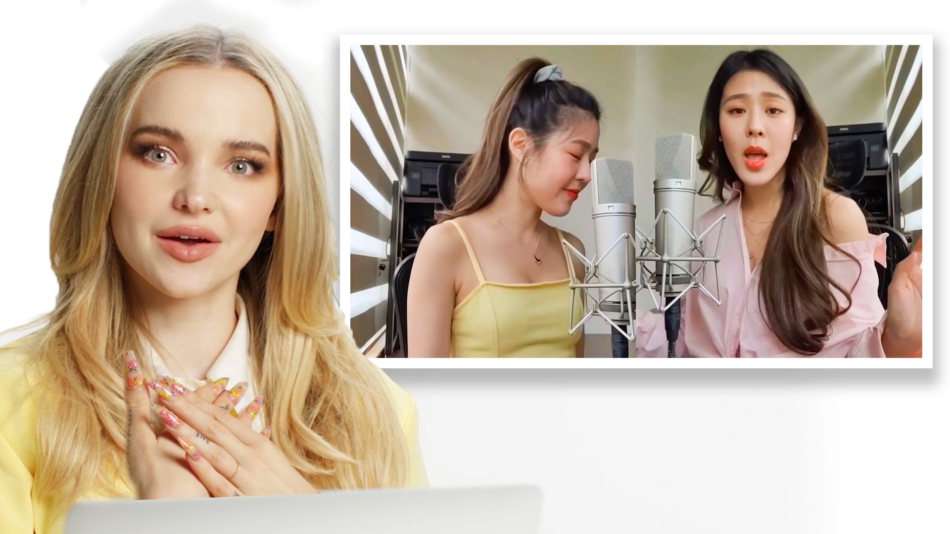 Watch Dove Cameron Watches Fan Covers on YouTube - Part | You Sang My Song | Glamour
