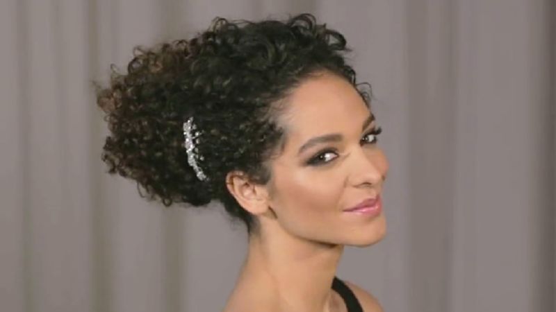 How To Do A Curly Updo In 5 Minutes Or Less Glamour Videos The