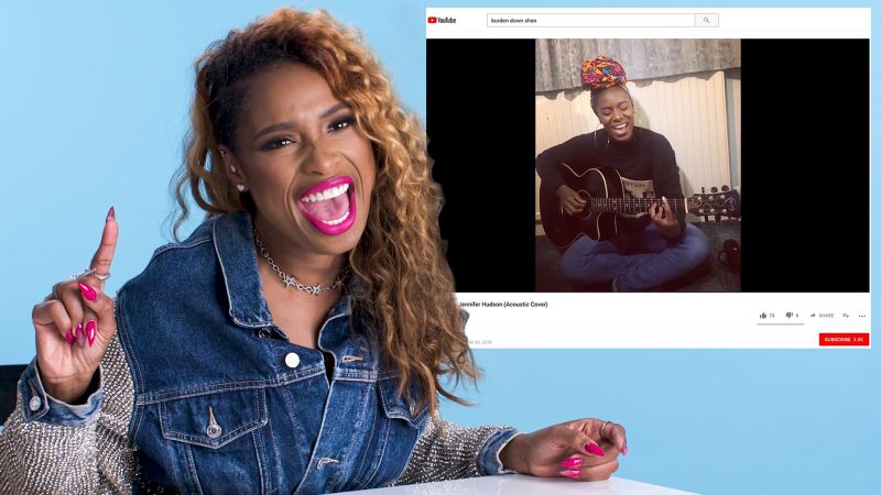 Becky Hudson Sex Video - Watch Jennifer Hudson Watches Fan Covers on YouTube | You Sang My Song |  Glamour