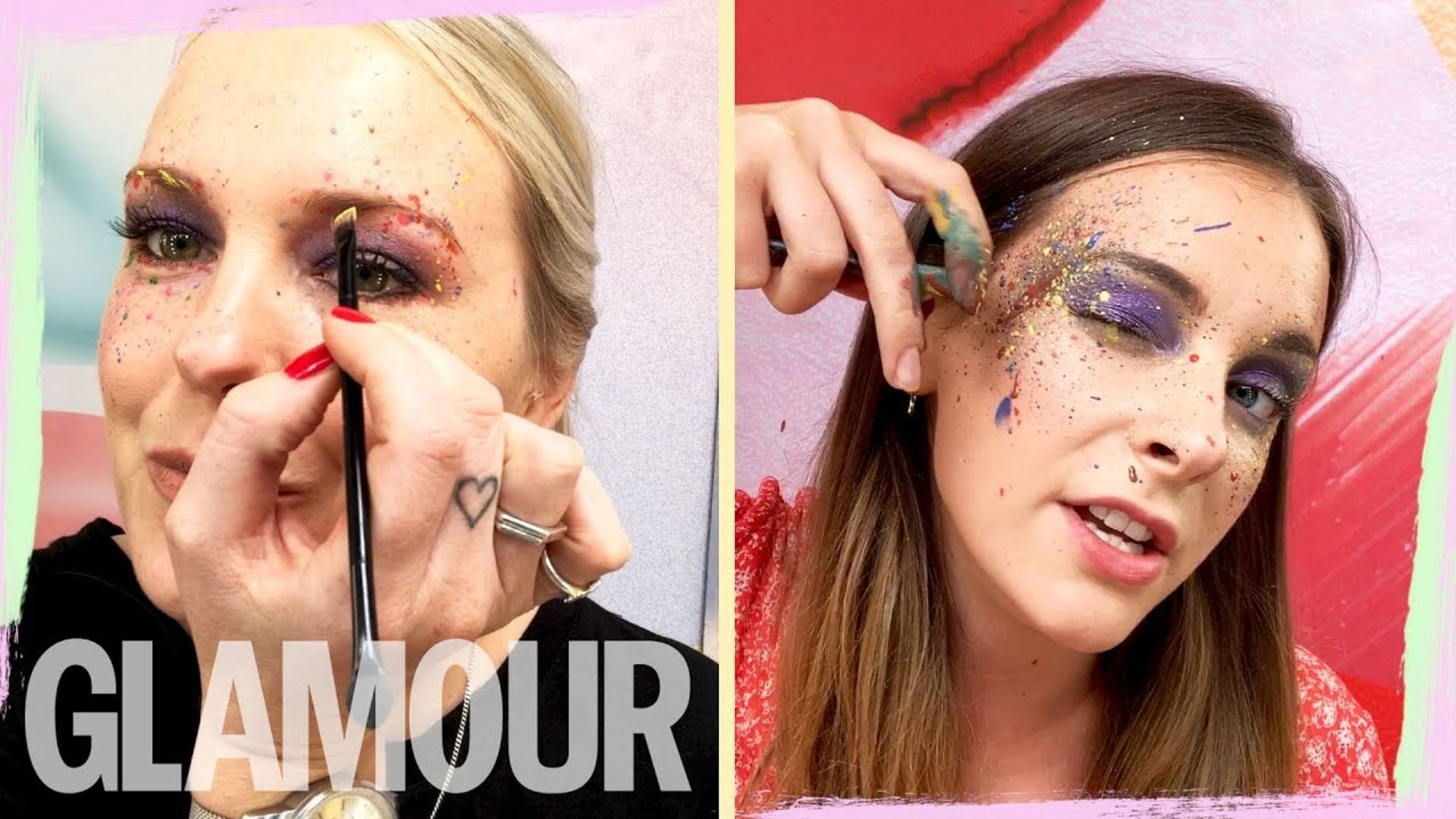 Watch FRIDAY FACE / OFF: Paint Splattered Look With Cher Webb | Glamour UK