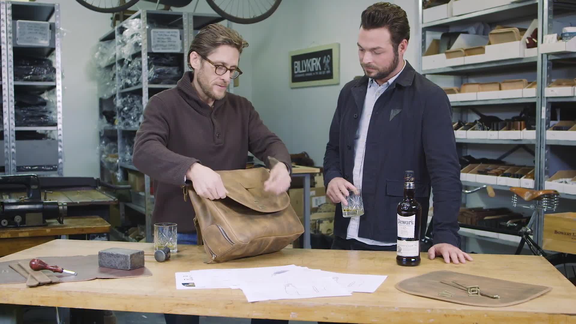 Imitation Leather Skirt - Whisky