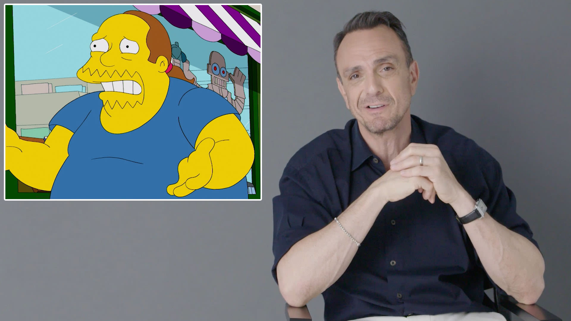 Watch Hank Azaria Runs Through His Iconic ‘simpsons Voices And Movie Roles Iconic Characters Gq 