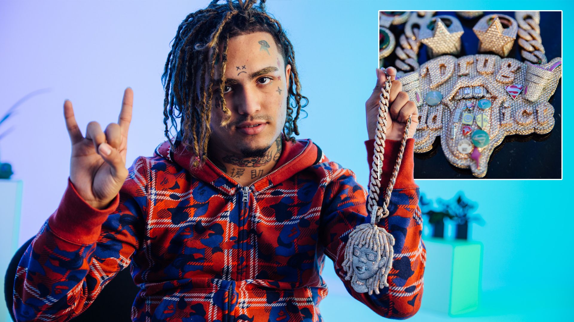 Watch Lil Pump’s Jewelry Was Inspired by ‘The Boondocks’ On The Rocks